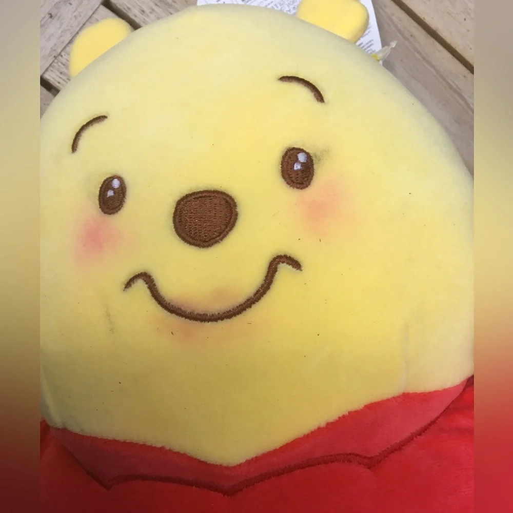 Disney Yellow & Red Winnie the Pooh Plush